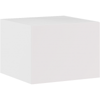Шкаф Антресоль Римини (МебельМаркет) широкая ПРАВАЯ/ЛЕВАЯ (600) Белый/Софт Милк (С ПОДСВЕТКОЙ)